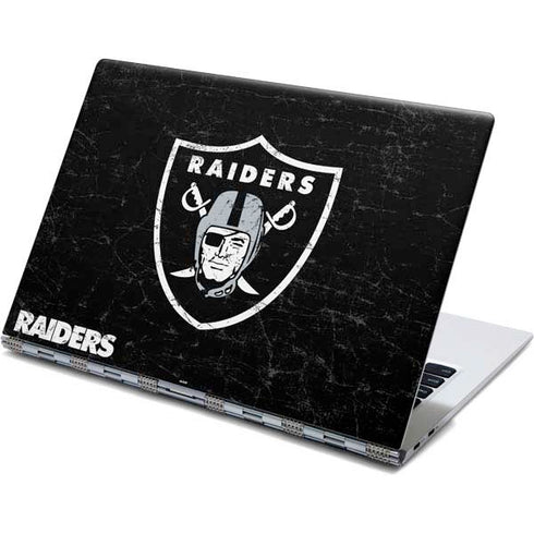 NFL Las Vegas Raiders Distressed Yoga 910 2-in-1 14in Touch-Screen Skin